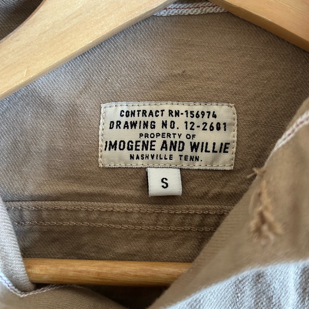 Imogene + Willie Barnes Made in USA Pleated Denim Selvedge Jacket